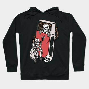 Fire and skull Hoodie